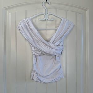 Anercrombie & Fitch Ruched Wrap Top